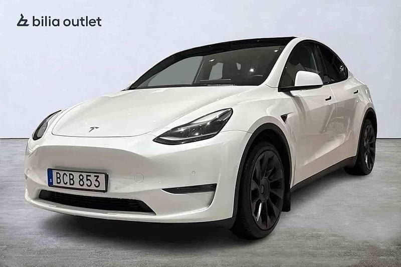 Begagnad Tesla Model Y Long Range AWD 378 kW (514 HK) 2021 Vit SUV