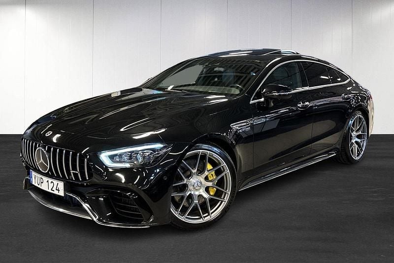 Svart (black) Begagnad 2019 Mercedes AMG GT 63 Sportkupé | 879 900 kr (Marknadspris) - Bild 1/4