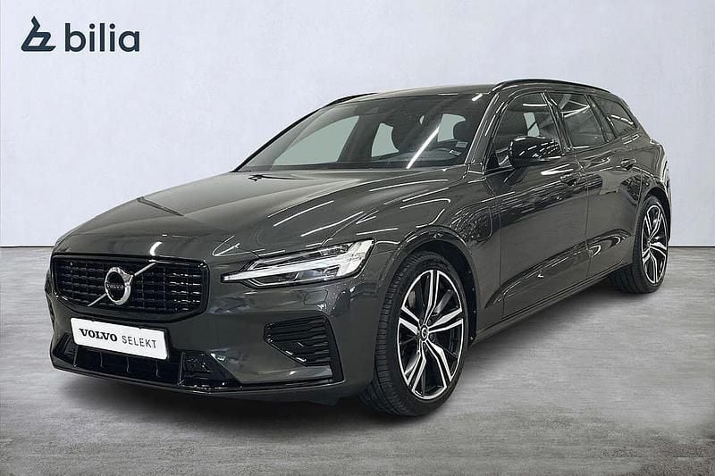 Grå Begagnad 2021 Volvo V60 R-Design Kombi | 399 900 kr (Bra pris) - Bild 1/3
