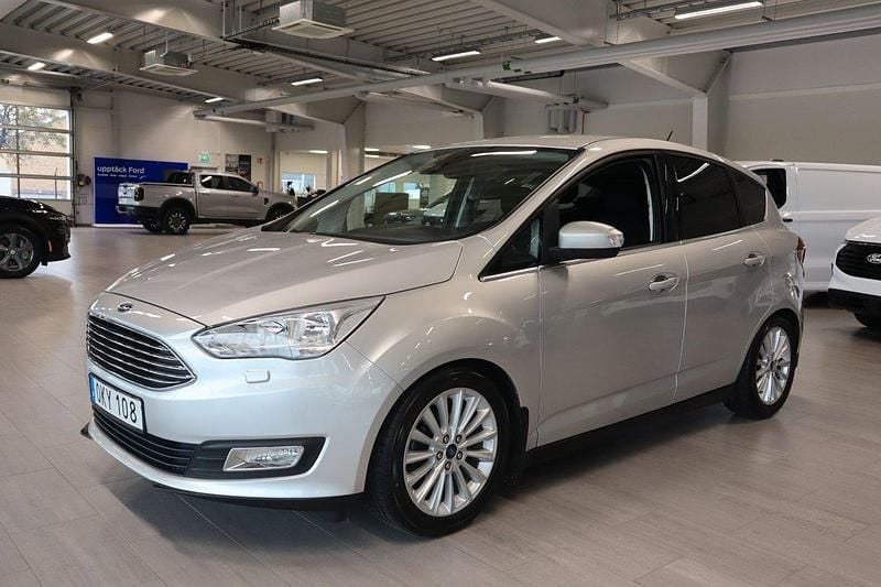 Grå Begagnad 2016 Ford C-MAX Titanium Minibuss | 129 800 kr (Lite dyr) - Bild 1/4