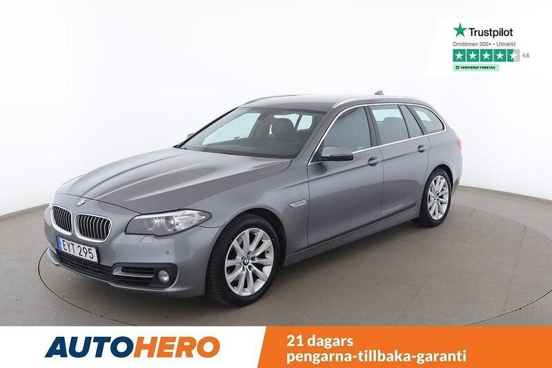 Grå Begagnad 2015 BMW 520 M Sport Kombi | 169 000 kr (Bra pris) - Bild 1/4
