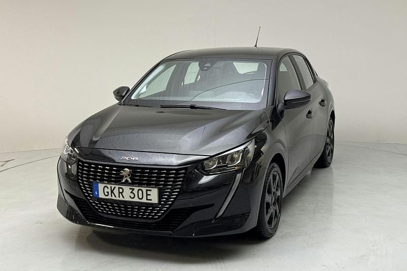 Svart Begagnad 2022 Peugeot 208 Active Halvkombi | 149 000 kr (Superpris) - Bild 1/4