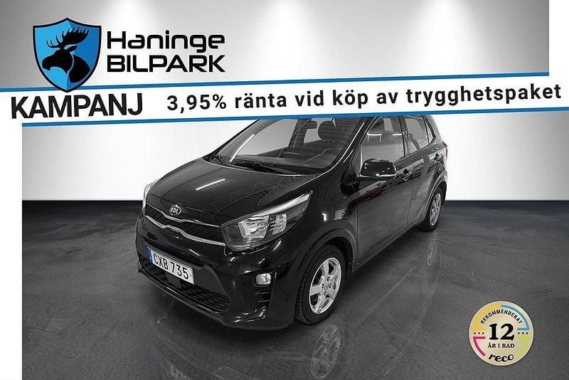 Svart Begagnad 2018 Kia Picanto Halvkombi | 69 900 kr (Marknadspris) - Bild 1/2