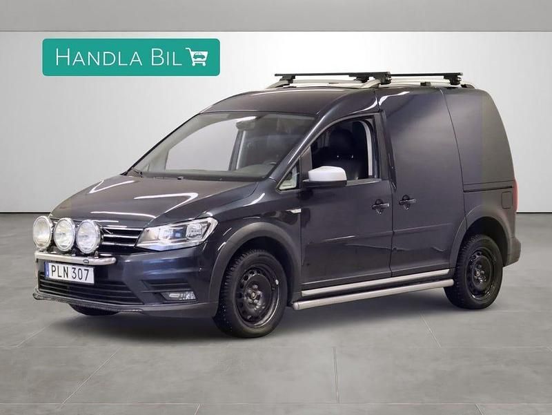 Blå Begagnad 2017 VW Caddy Minibuss | 159 900 kr - Bild 1/4