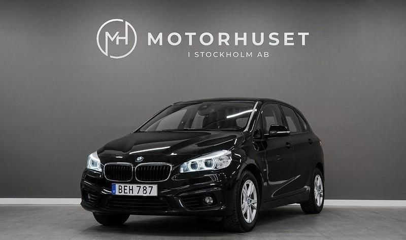 Begagnad BMW 218 Active Tourer Sport Line 136 HK (100 kW) 2018 Svart Minibuss