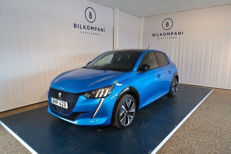 Blå Begagnad 2022 Peugeot e-208 GTi Halvkombi | 194 800 kr (Bra pris) - Bild 1/4