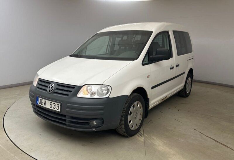 Vit Begagnad 2008 VW Caddy Minibuss | 34 900 kr (Marknadspris) - Bild 1/4