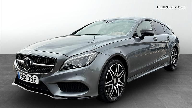 Ljusgrå (grey) Begagnad 2016 Mercedes CLS400 Shooting Brake Kombi | 269 900 kr - Bild 1/4