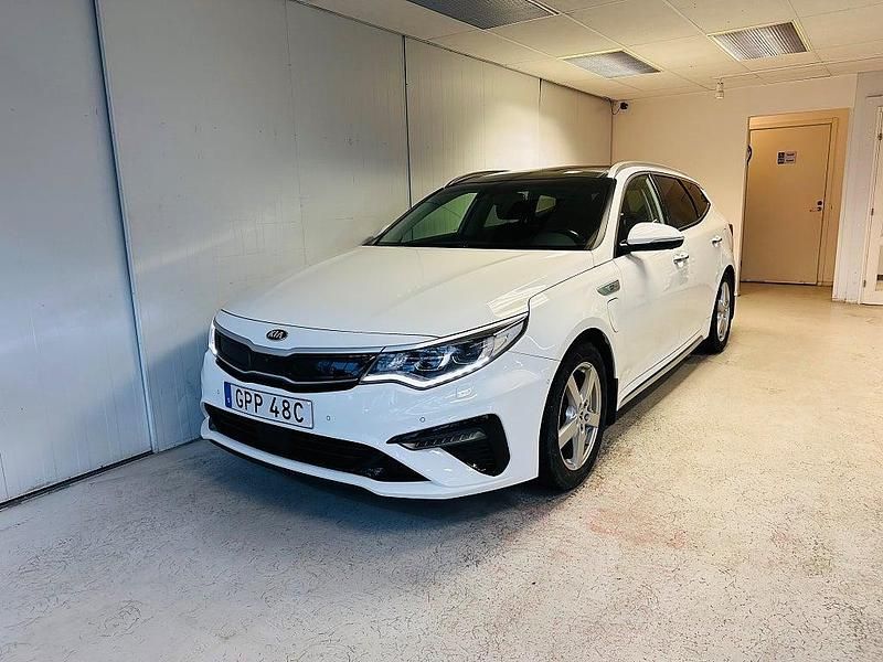 Vit Begagnad 2019 Kia Optima Advance Kombi | 189 900 kr (Marknadspris) - Bild 1/4