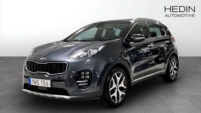 Grå (grey) Begagnad 2017 Kia Sportage GT-Line SUV | 199 900 kr (Marknadspris) - Bild 1/4