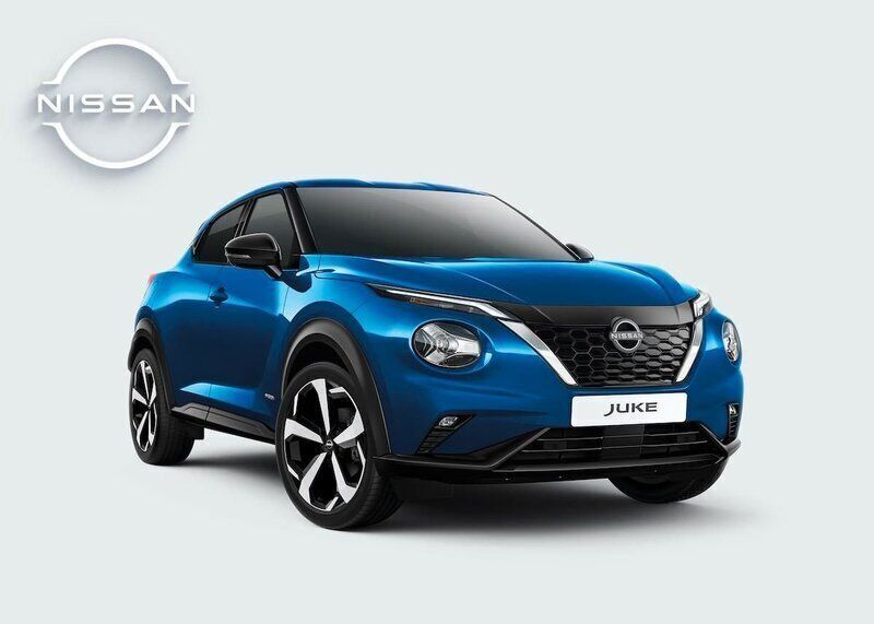 Blå Ny 2024 Nissan Juke Acenta SUV | 251 000 kr (Marknadspris) - Bild 1/4