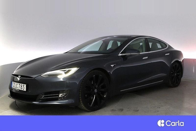 Grå Begagnad 2018 Tesla Model S Sedan | 276 900 kr (Marknadspris) - Bild 1/4