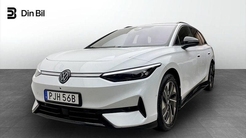 Vit (glacier white metallic) Begagnad 2024 VW ID.7 Pro Sedan | 529 900 kr (Marknadspris) - Bild 1/4