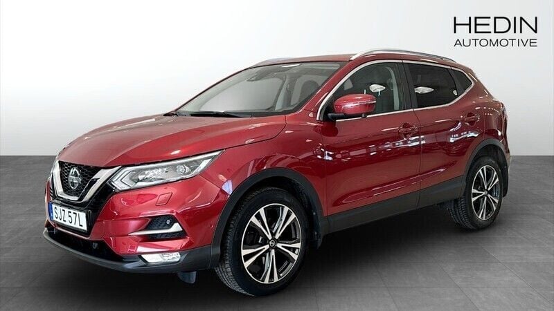 Röd (red) Begagnad 2019 Nissan Qashqai Tekna SUV | 174 900 kr (Marknadspris) - Bild 1/4