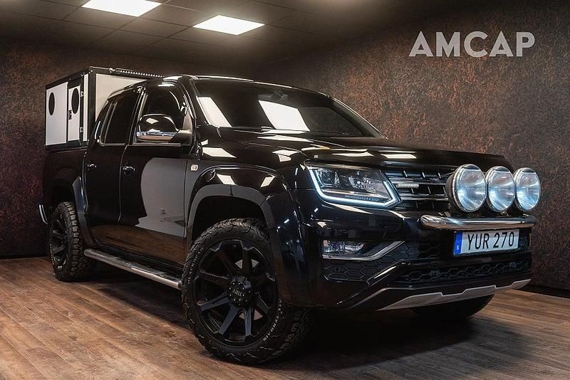 Svart Begagnad 2019 VW Amarok Aventura Pickup | 579 500 kr - Bild 1/4