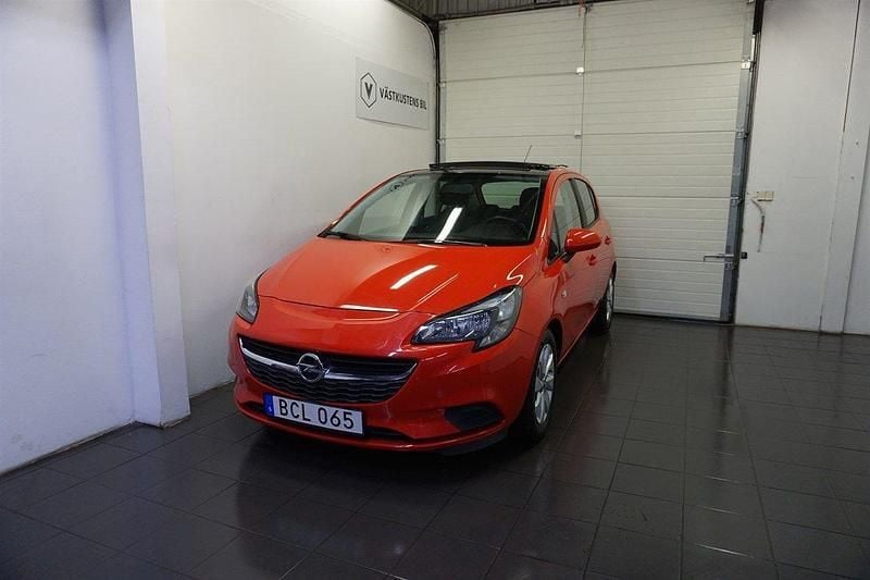 Röd Begagnad 2015 Opel Corsa Enjoy Halvkombi | 79 900 kr (Marknadspris) - Bild 1/4