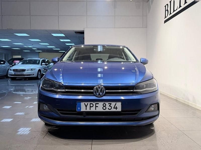 Begagnad VW Polo 95 HK (69 kW) 2018 Blå Halvkombi