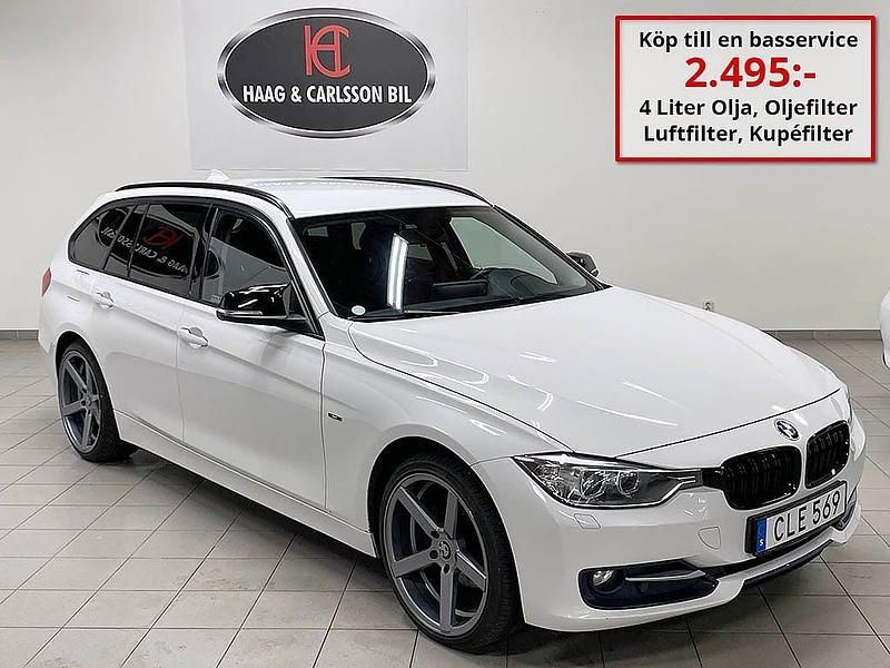 Vit Begagnad 2014 BMW 318 Sport Line Kombi | 134 000 kr (Marknadspris) - Bild 1/4