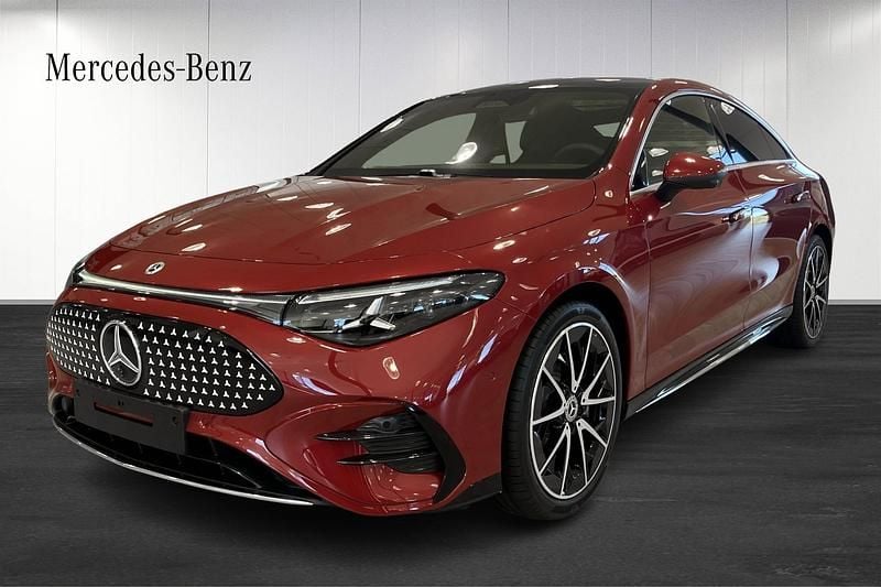 Röd (red) Ny 2025 Mercedes CLA 250+ AMG Sedan | 692 300 kr - Bild 1/4
