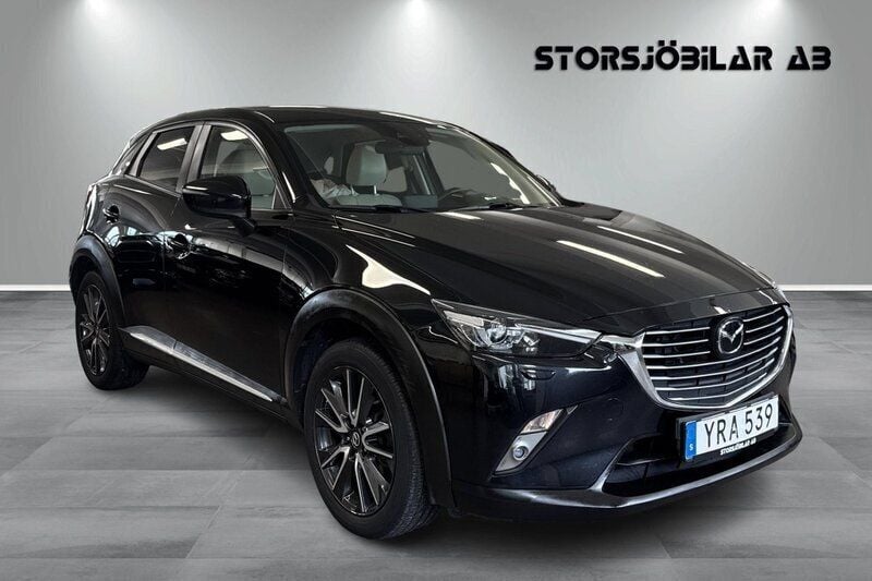 Svart Begagnad 2017 Mazda CX-3 SUV | 206 000 kr (Marknadspris) - Bild 1/4