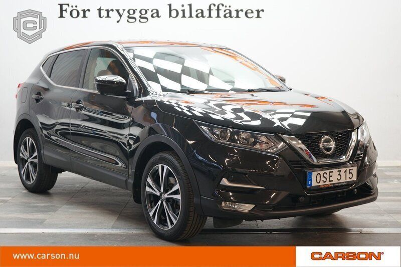Svart Begagnad 2018 Nissan Qashqai 360º SUV | 159 900 kr (Marknadspris) - Bild 1/3