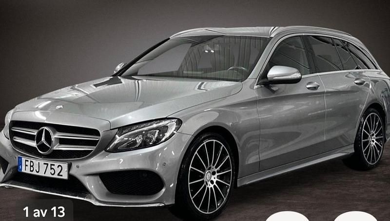 Silver Begagnad 2015 Mercedes C220 AMG line Kombi | 148 000 kr (Marknadspris) - Bild 1/4