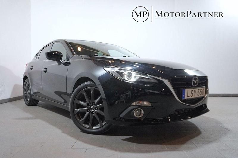Svart Begagnad 2014 Mazda 3 Inclusive Halvkombi | 99 900 kr (Marknadspris) - Bild 1/4