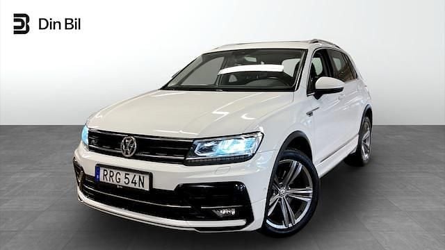 Vit Begagnad 2020 VW Tiguan R-line SUV | 264 800 kr (Marknadspris) - Bild 1/4