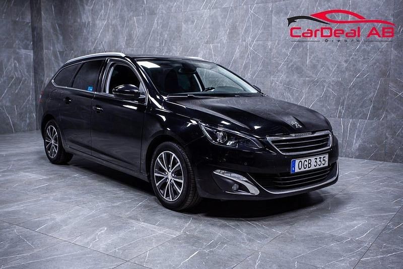 Svart Begagnad 2016 Peugeot 308 Allure Kombi | 82 800 kr (Marknadspris) - Bild 1/4