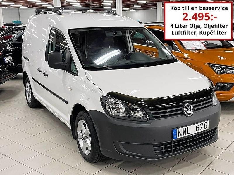 Vit Begagnad 2014 VW Caddy Minibuss | 69 000 kr (Marknadspris) - Bild 1/4