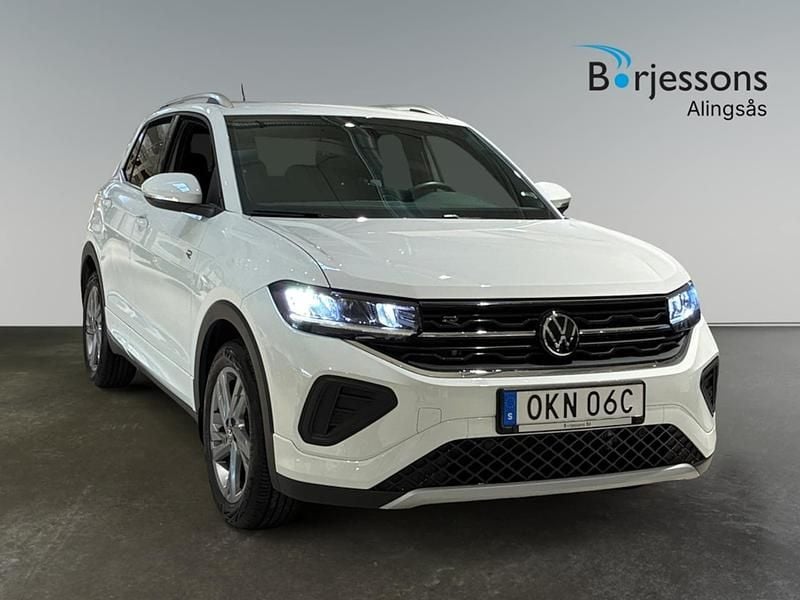 Vit Begagnad 2024 VW T-Cross R-line SUV | 299 900 kr (Dyr) - Bild 1/4