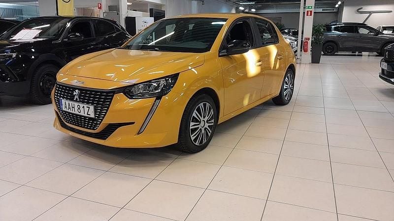 Gul Begagnad 2022 Peugeot 208 Active Halvkombi | 189 900 kr (Marknadspris) - Bild 1/4