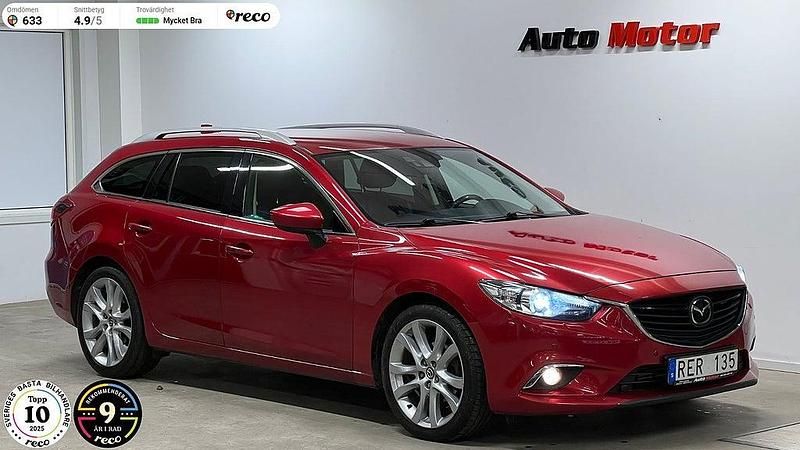 Röd Begagnad 2013 Mazda 6 Optimum Kombi | 119 900 kr (Marknadspris) - Bild 1/4