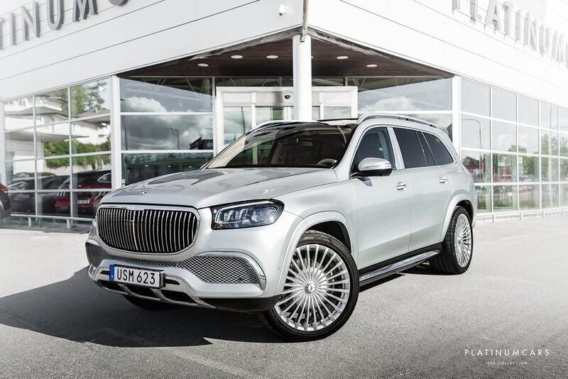 Silver Begagnad 2023 Mercedes GLS600 Maybach SUV | 1 599 000 kr - Bild 1/4