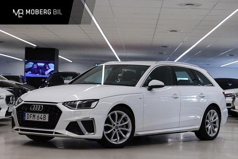 Vit Begagnad 2019 Audi A4 S-Line Kombi | 289 900 kr (Marknadspris) - Bild 1/3