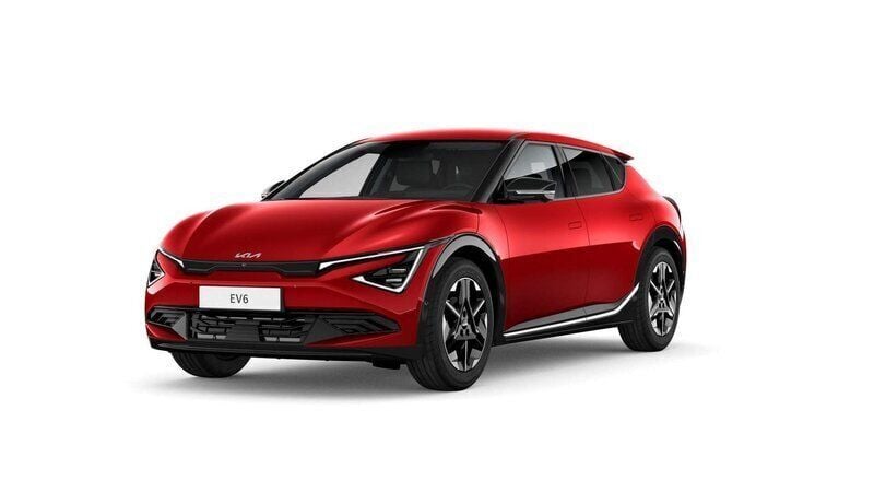 Röd (runway red) Ny 2025 Kia EV6 2 SUV | 595 400 kr (Bra pris) - Bild 1/1