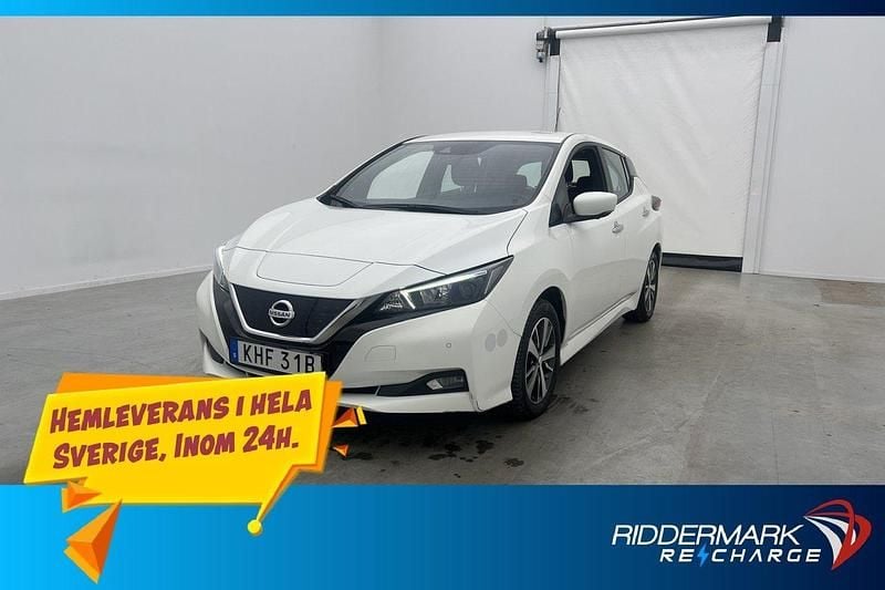 Vit Begagnad 2021 Nissan Leaf 360º Halvkombi | 169 700 kr (Marknadspris) - Bild 1/3
