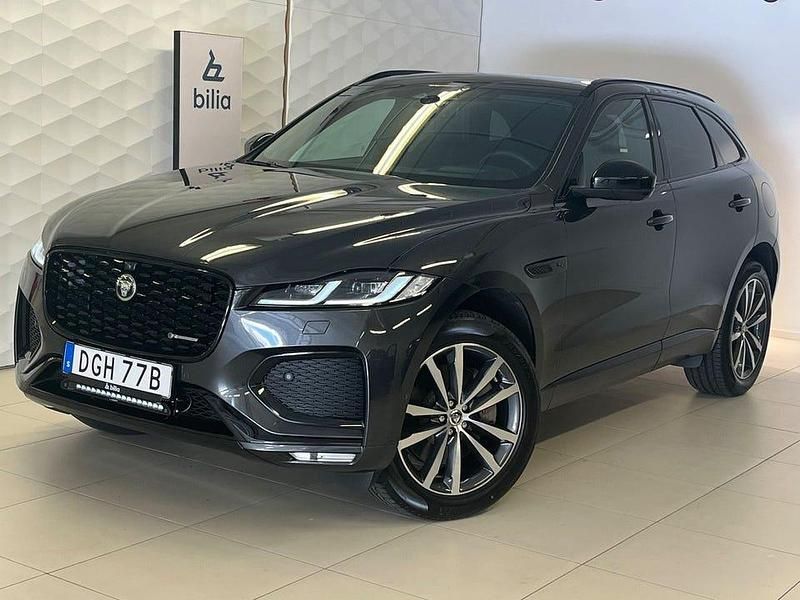 Carpathian grey metallic (premiumlack) Begagnad 2024 Jaguar F-Pace R-Dynamic SUV | 599 000 kr - Bild 1/4