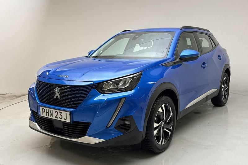 Blå Begagnad 2021 Peugeot e-2008 Allure SUV | 164 000 kr (Marknadspris) - Bild 1/4