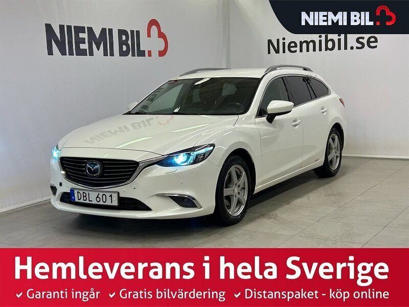 Vit Begagnad 2015 Mazda 6 Optimum Kombi | 169 900 kr (Lite dyr) - Bild 1/3