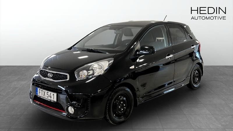 Begagnad Kia Picanto 84 HK (61 kW) 2015 Svart Halvkombi