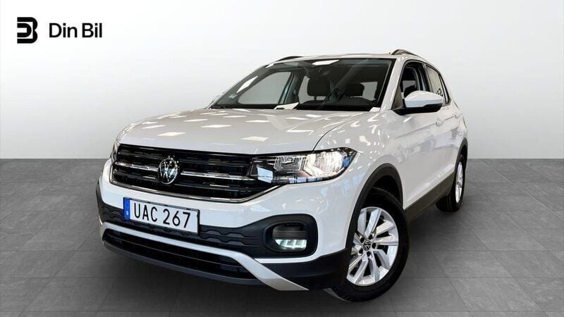 Vit Begagnad 2023 VW T-Cross SUV | 204 900 kr (Marknadspris) - Bild 1/4