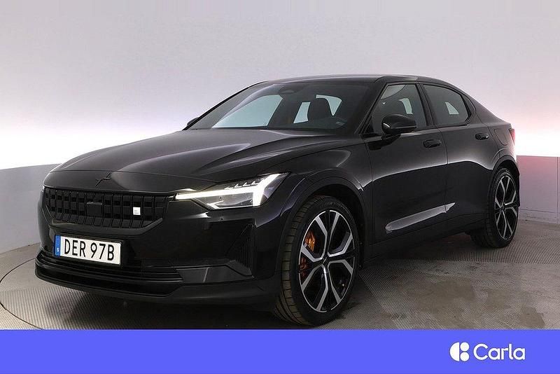 Svart Begagnad 2023 Polestar 2 Performance Sedan | 384 900 kr (Marknadspris) - Bild 1/4