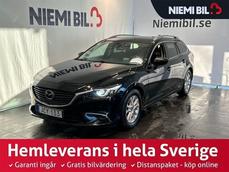 Svart Begagnad 2015 Mazda 6 Optimum Kombi | 169 900 kr (Dyr) - Bild 1/3