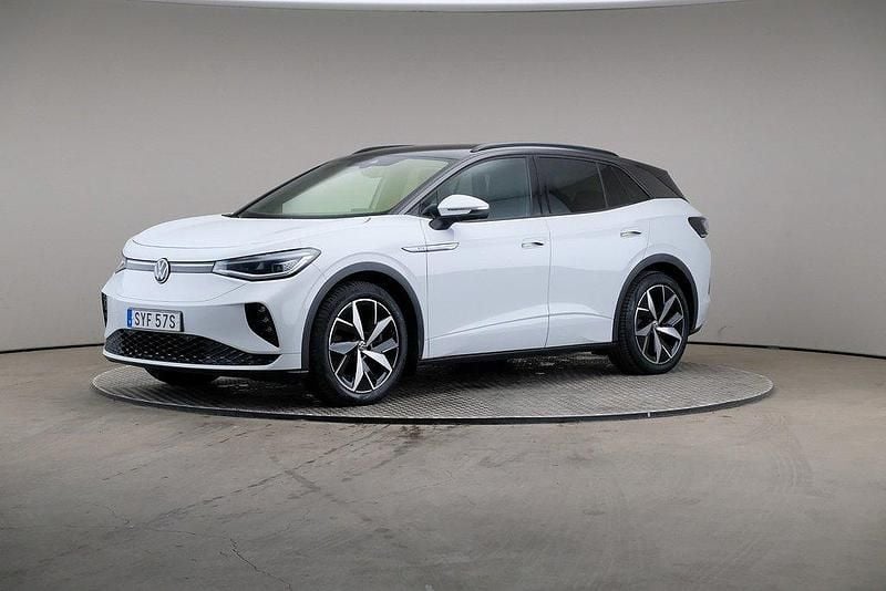 Vit Begagnad 2021 VW ID.4 GTX SUV | 349 000 kr (Dyr) - Bild 1/4