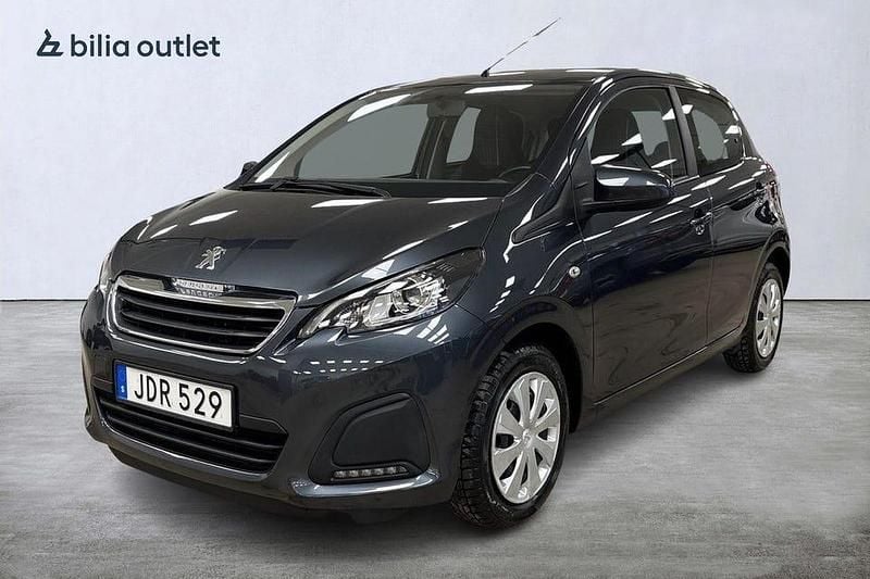 Grå Begagnad 2016 Peugeot 108 Halvkombi | 104 800 kr (Marknadspris) - Bild 1/4