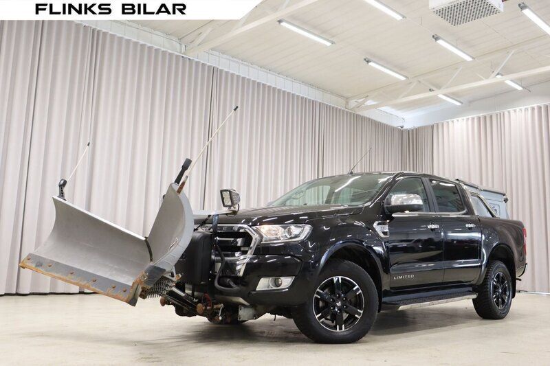 Svart (svart metallic) Begagnad 2019 Ford Ranger Limited Pickup | 419 900 kr (Dyr) - Bild 1/4