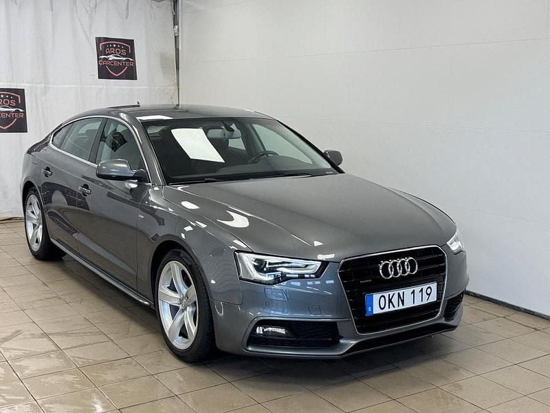 Grå Begagnad 2016 Audi A5 Sportback Proline Halvkombi | 189 900 kr (Marknadspris) - Bild 1/4