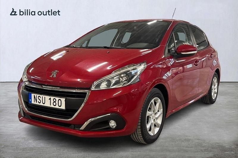 Mörkröd Begagnad 2015 Peugeot 208 Halvkombi | 59 900 kr (Marknadspris) - Bild 1/3