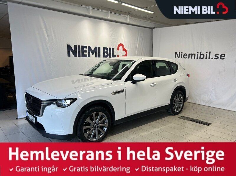 Vit Begagnad 2023 Mazda CX-60 SUV | 443 900 kr (Marknadspris) - Bild 1/3